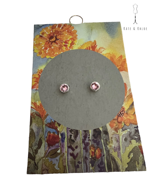 October Simply Birthstone Earrings by DEMDACO