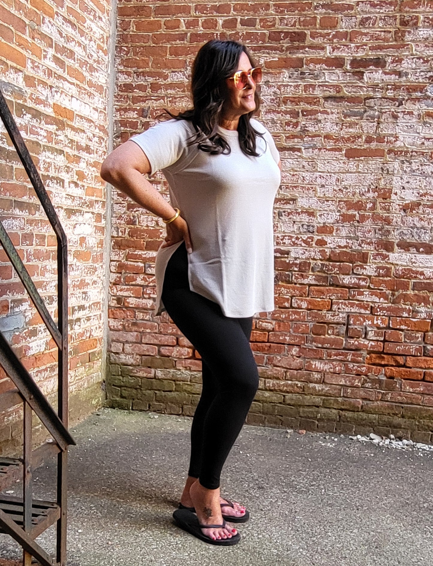 Couldn't Be Better Waffle knit top - Deep Sky Blue