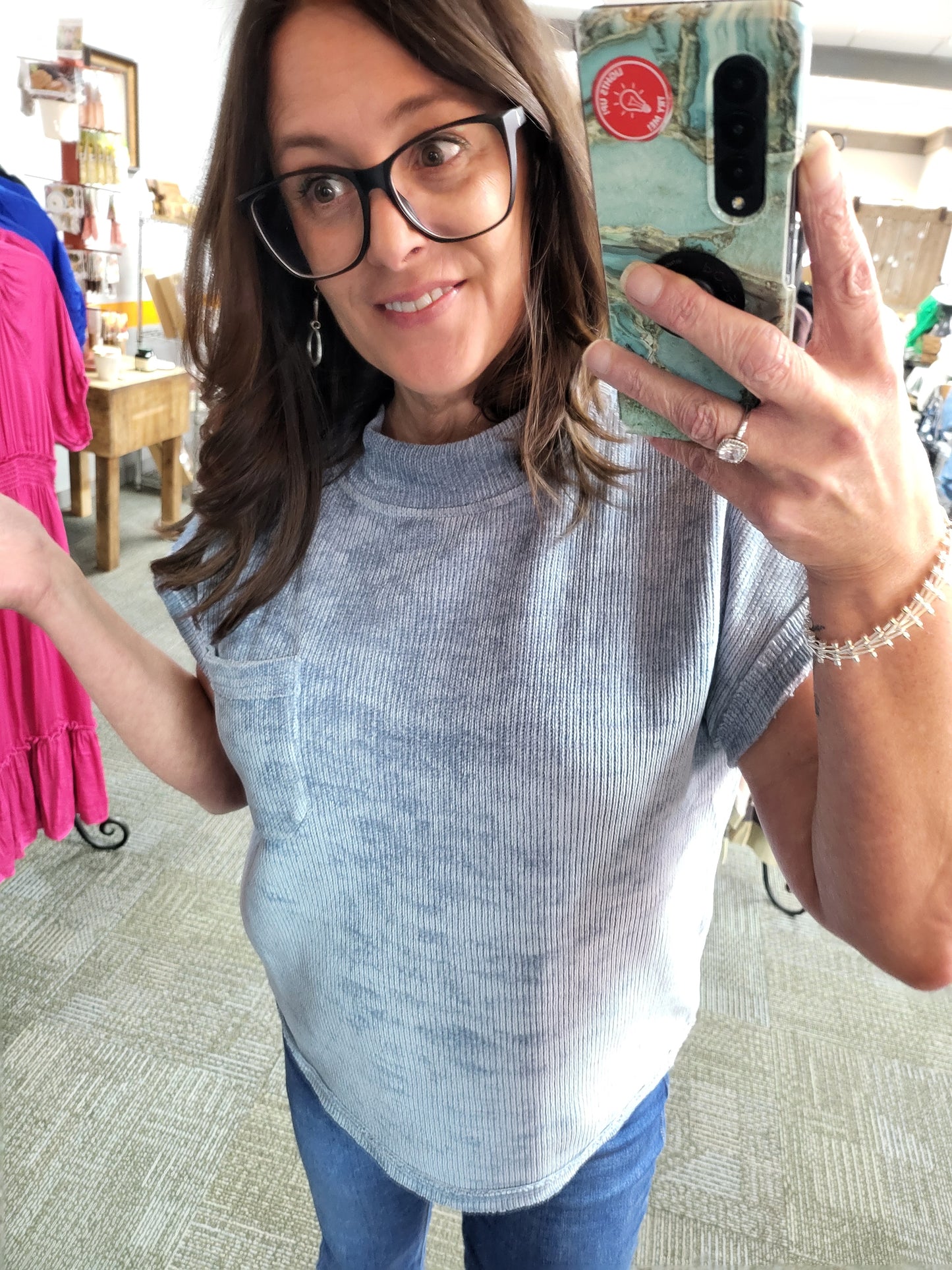 Joy Soft Mock Neck Top