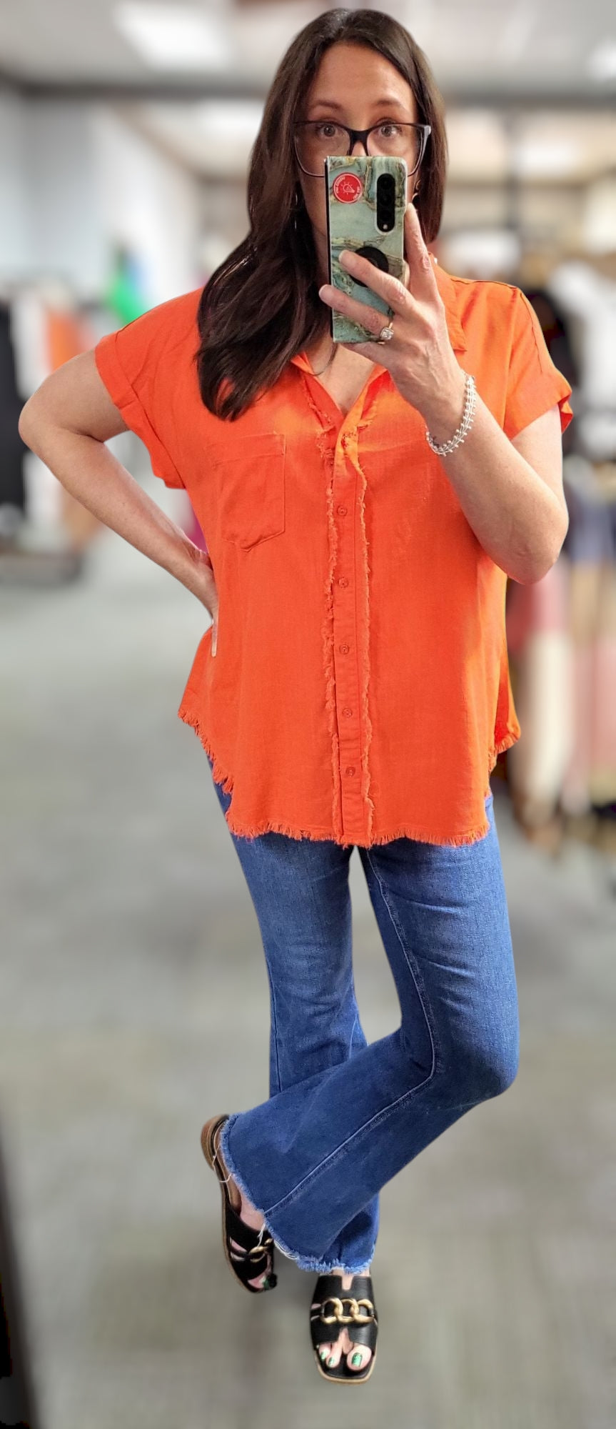 Mandarin Linen Shirt