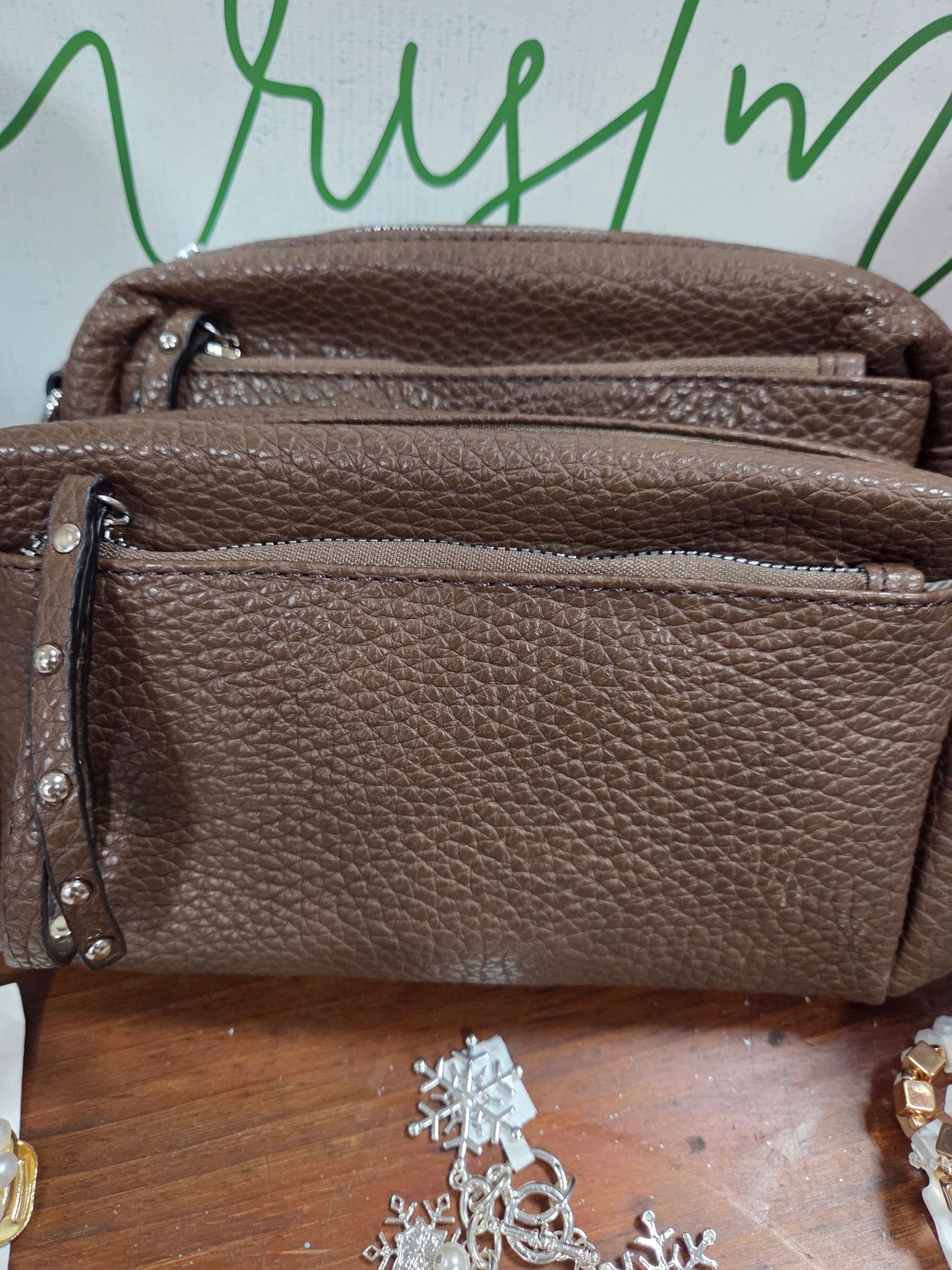 The Cara Pebble Vegan Leather Mini Bag