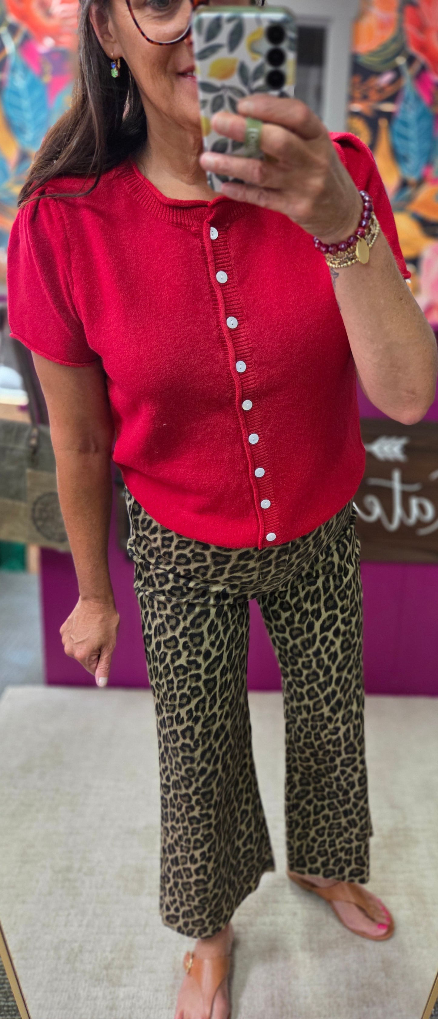 Fierce and Fabulous Leopard Denim Pants