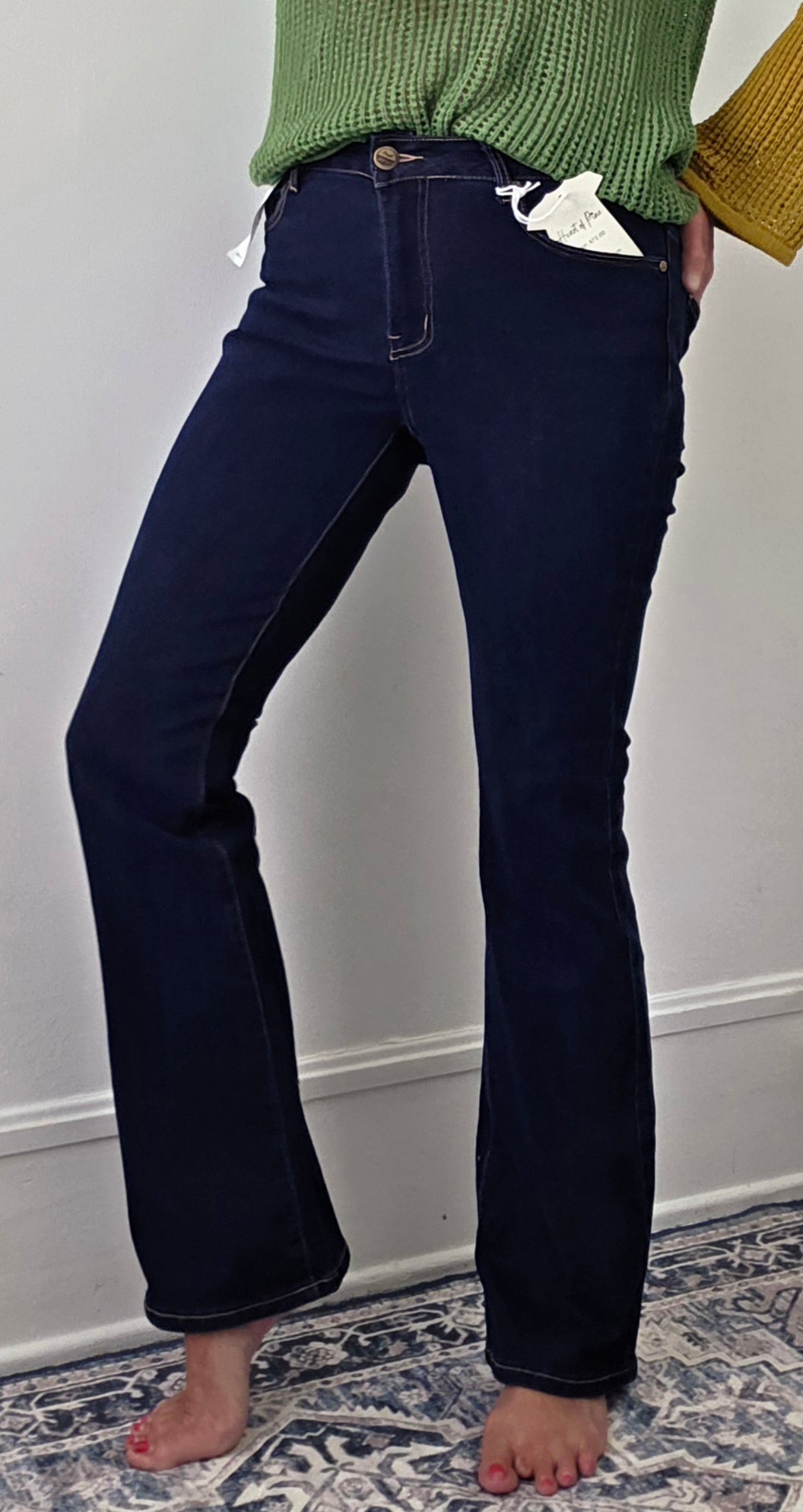 Midnight Rodeo Dark Wash Mid-Rise Denim Jeans
