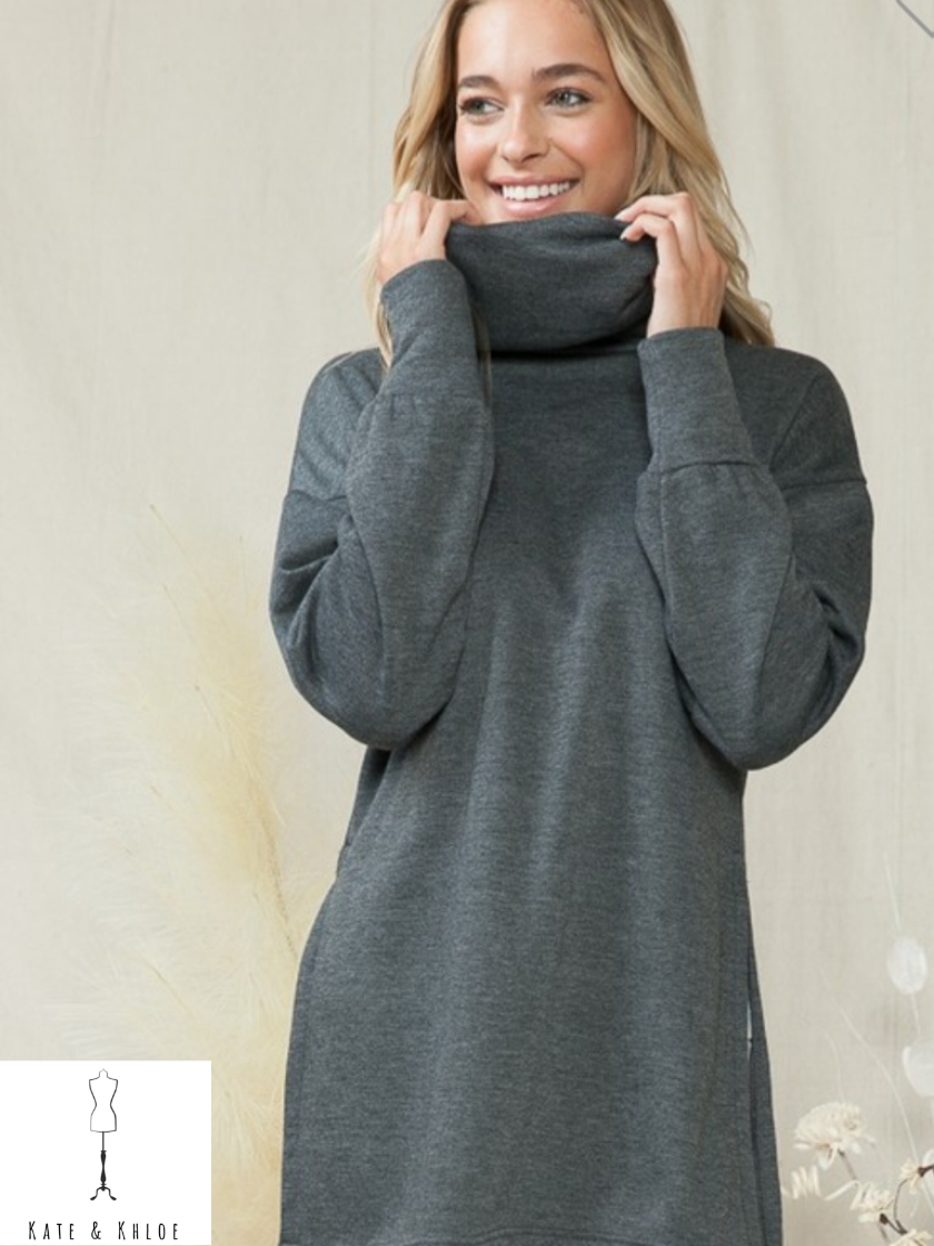 Speak Now ~ Cozy Turtleneck Tunic