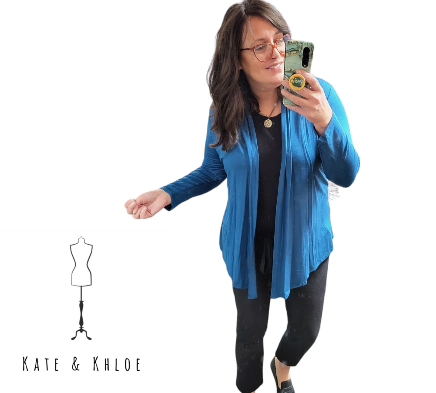 Elegant Ease Open Front Cardigan
