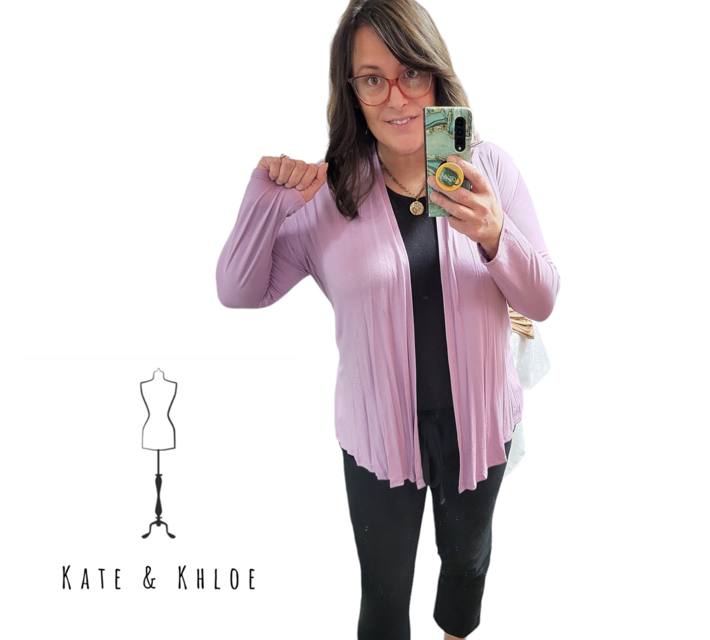 Elegant Ease Open Front Cardigan
