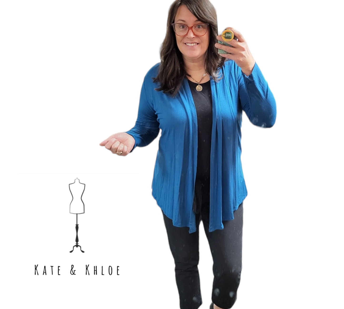 Elegant Ease Open Front Cardigan