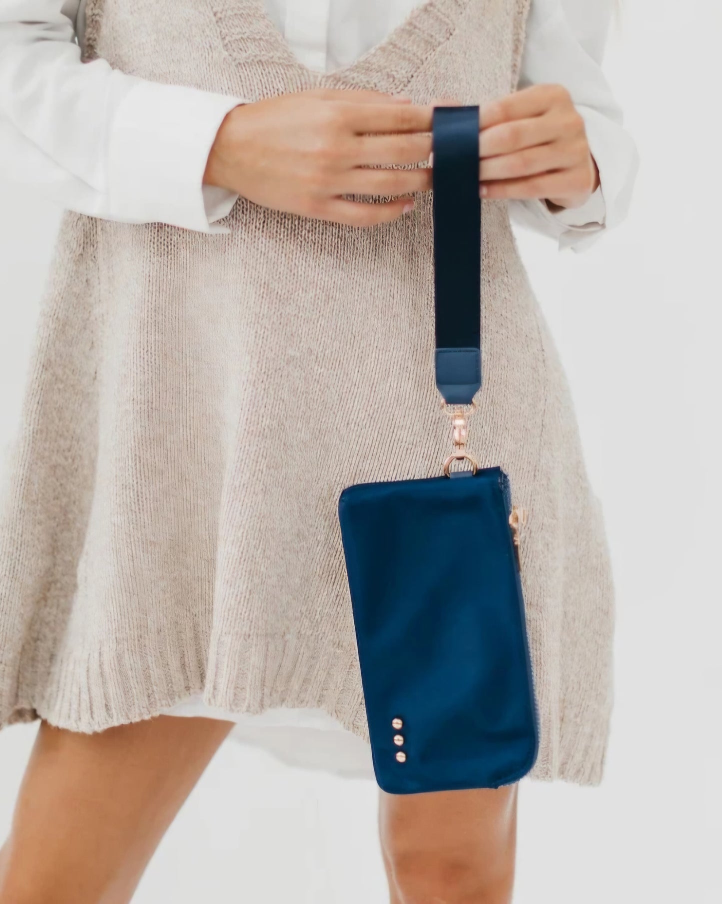 Cove Double Zip Nylon Wristlet Wallet