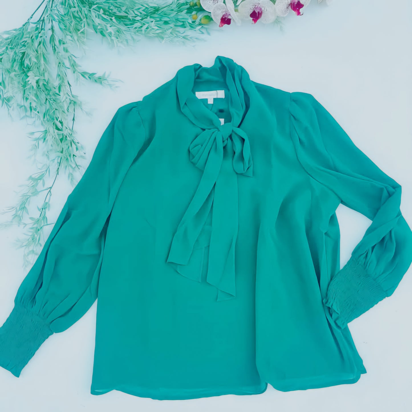 Emerald Elegance Blouse