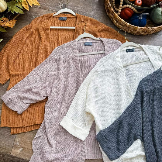 Cozy Up Open Front Knit Cardigan