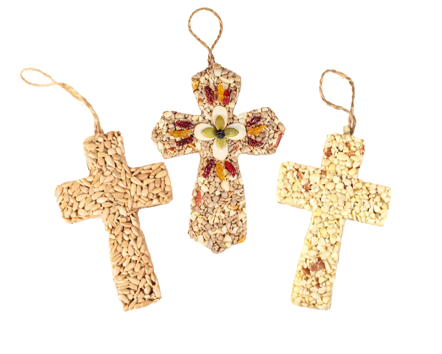 Cross Shaped Bird Seed Trio