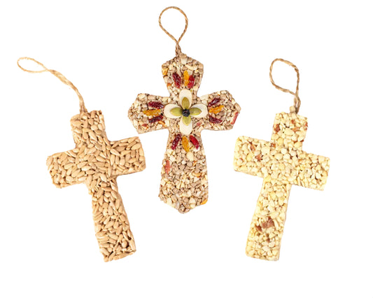 Cross Shaped Bird Seed Trio