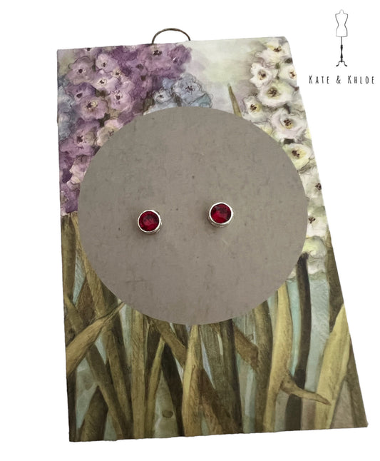 July Simply Birthstone Earrings by DEMDACO