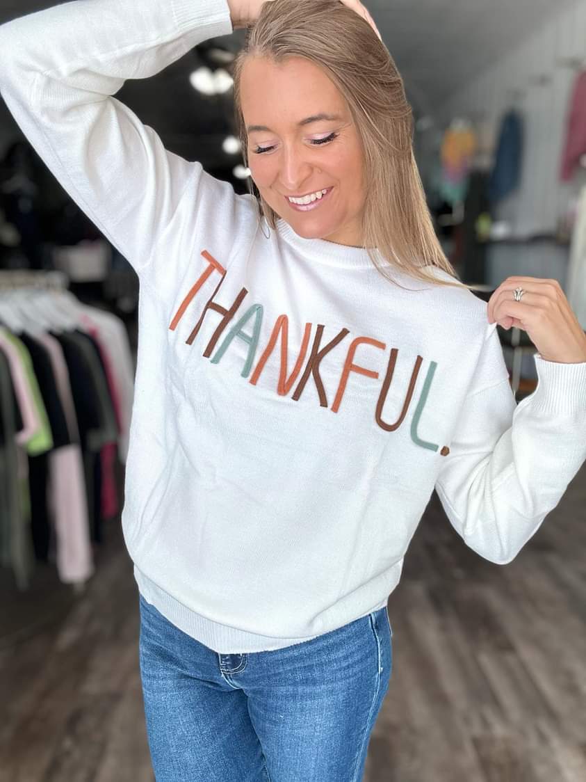Thankful Sweater ~Cashmere Feel
