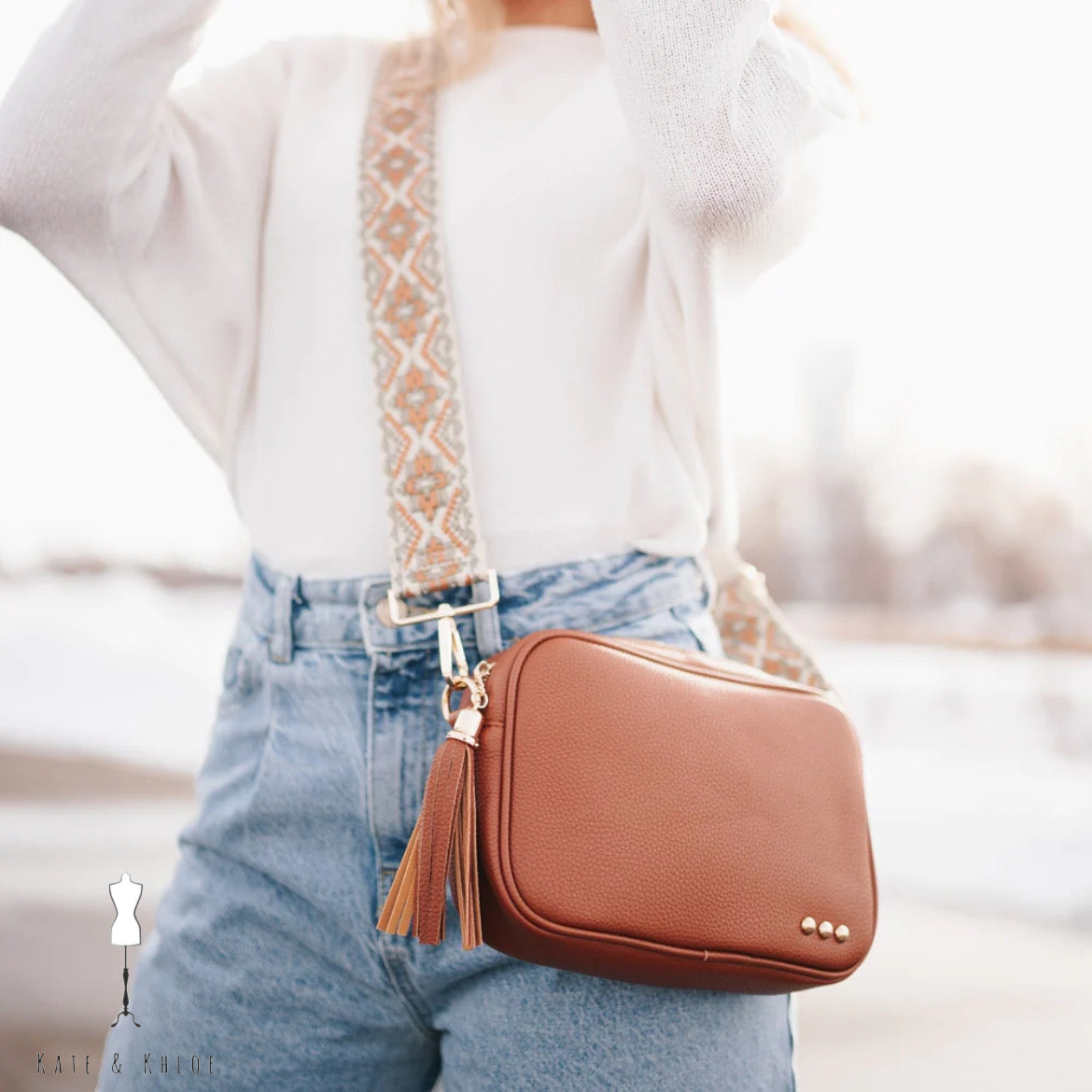 Willow Camera Crossbody Bag—Brown