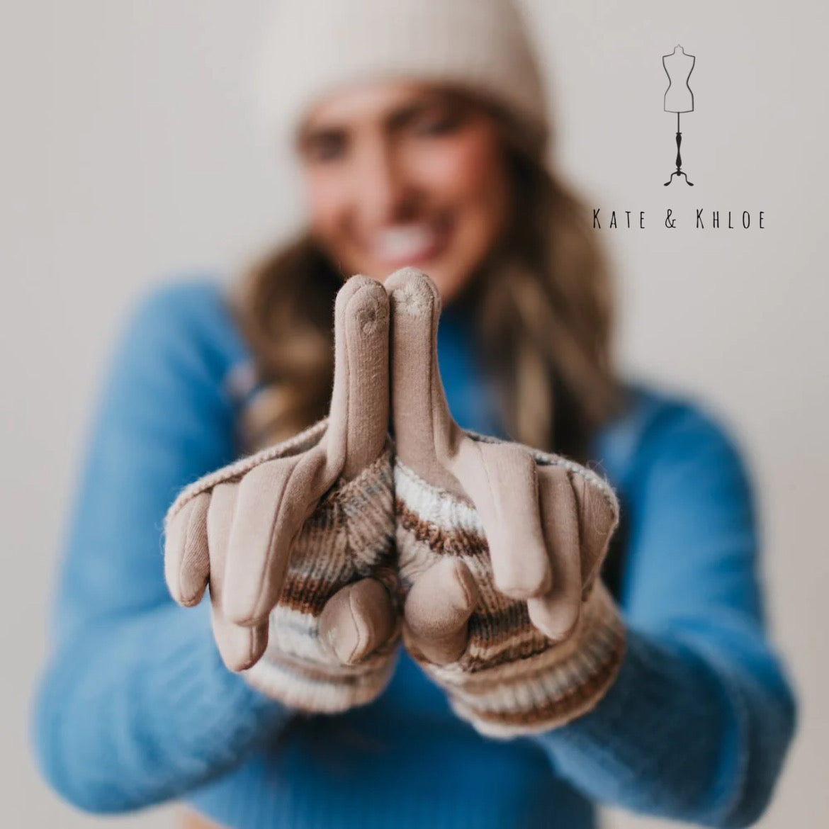 3 in 1 Glove Set Multi Color Neutral