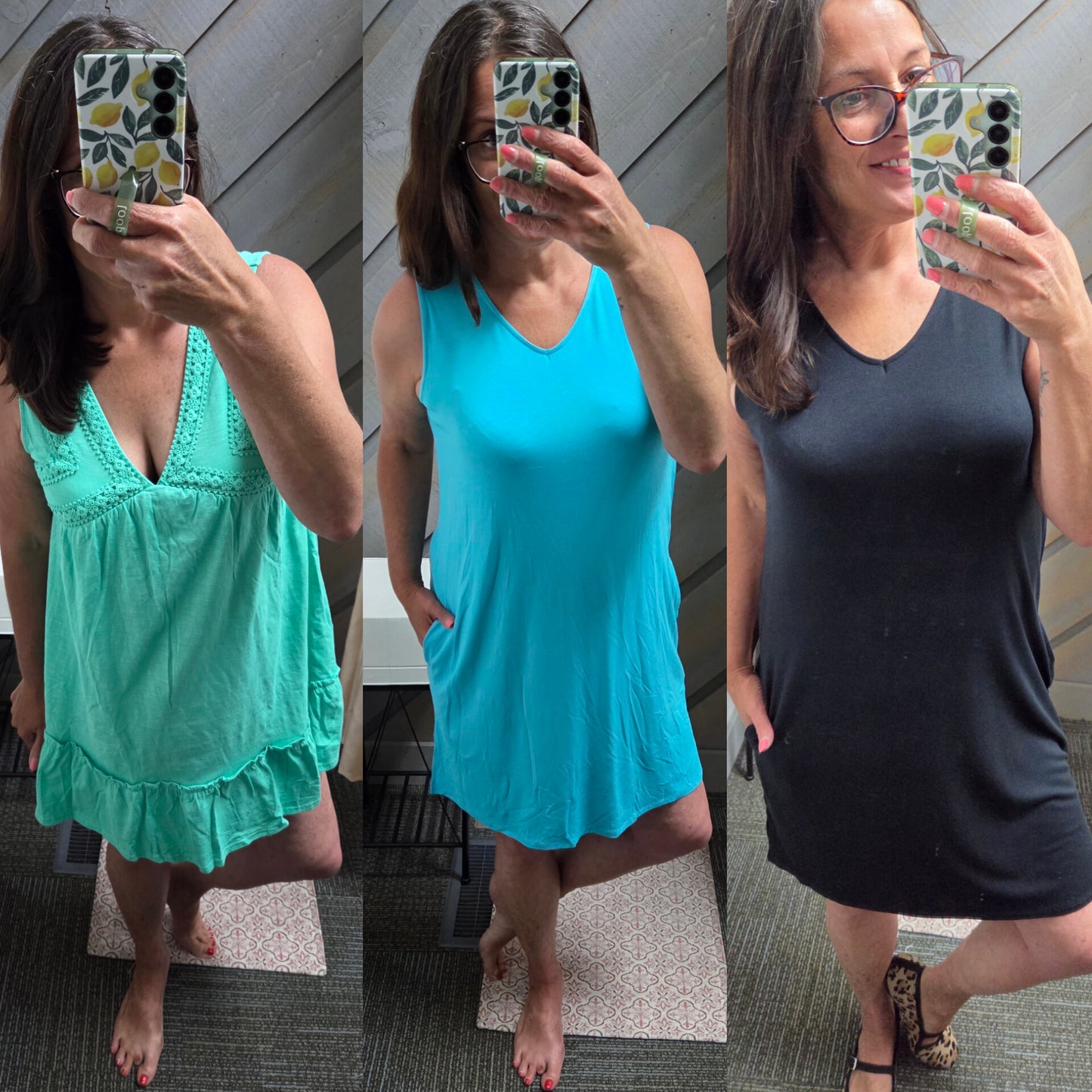 The Luna Little Teal Dress With Pockets