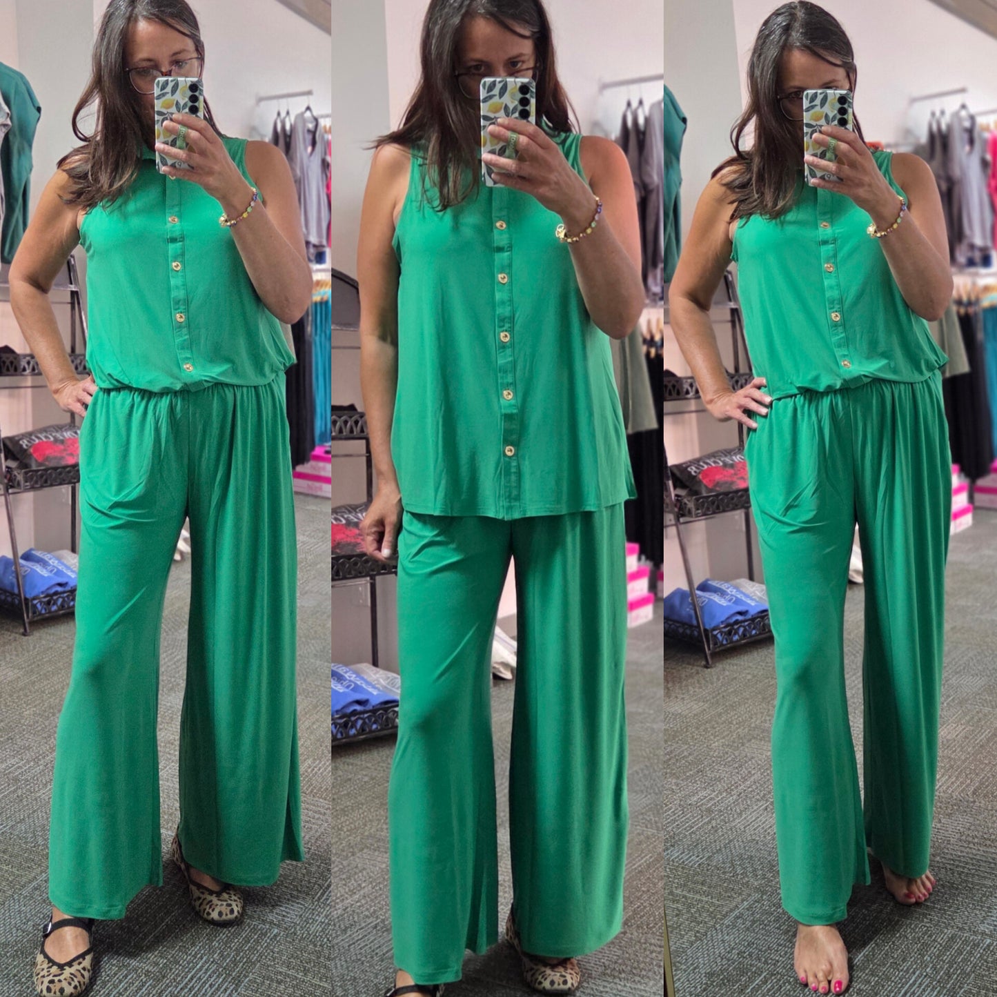 Effortless Escape Two Piece Dear Scarlett Set in Green