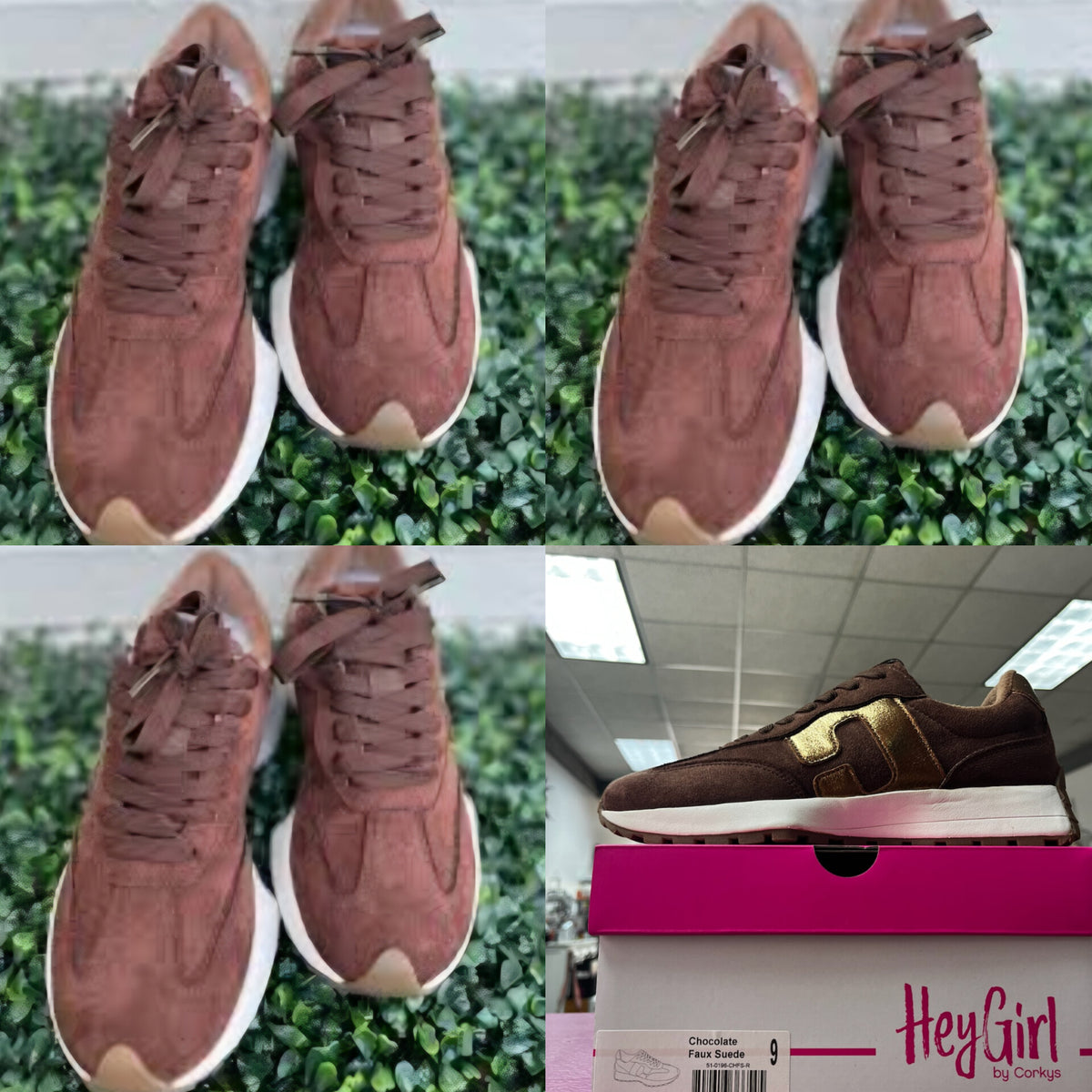 Corkys Brand No Prob Tennis Shoes in Chocolate