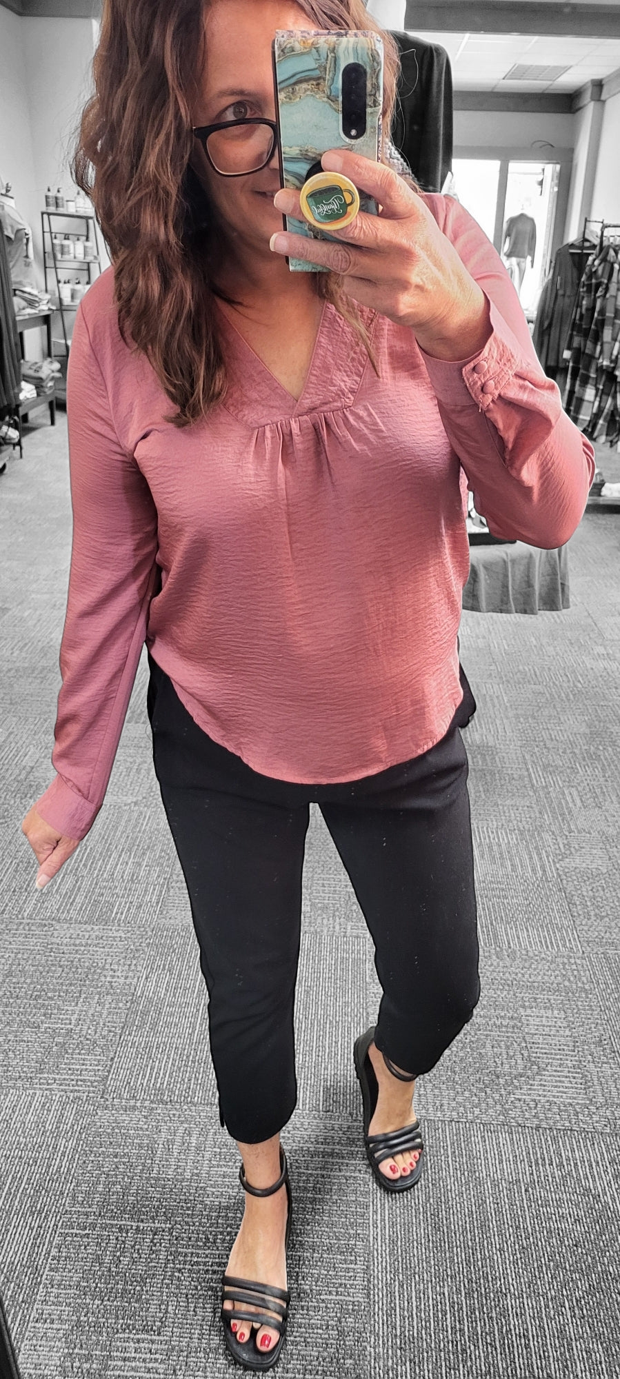 All I Ask - Mauve Blouse