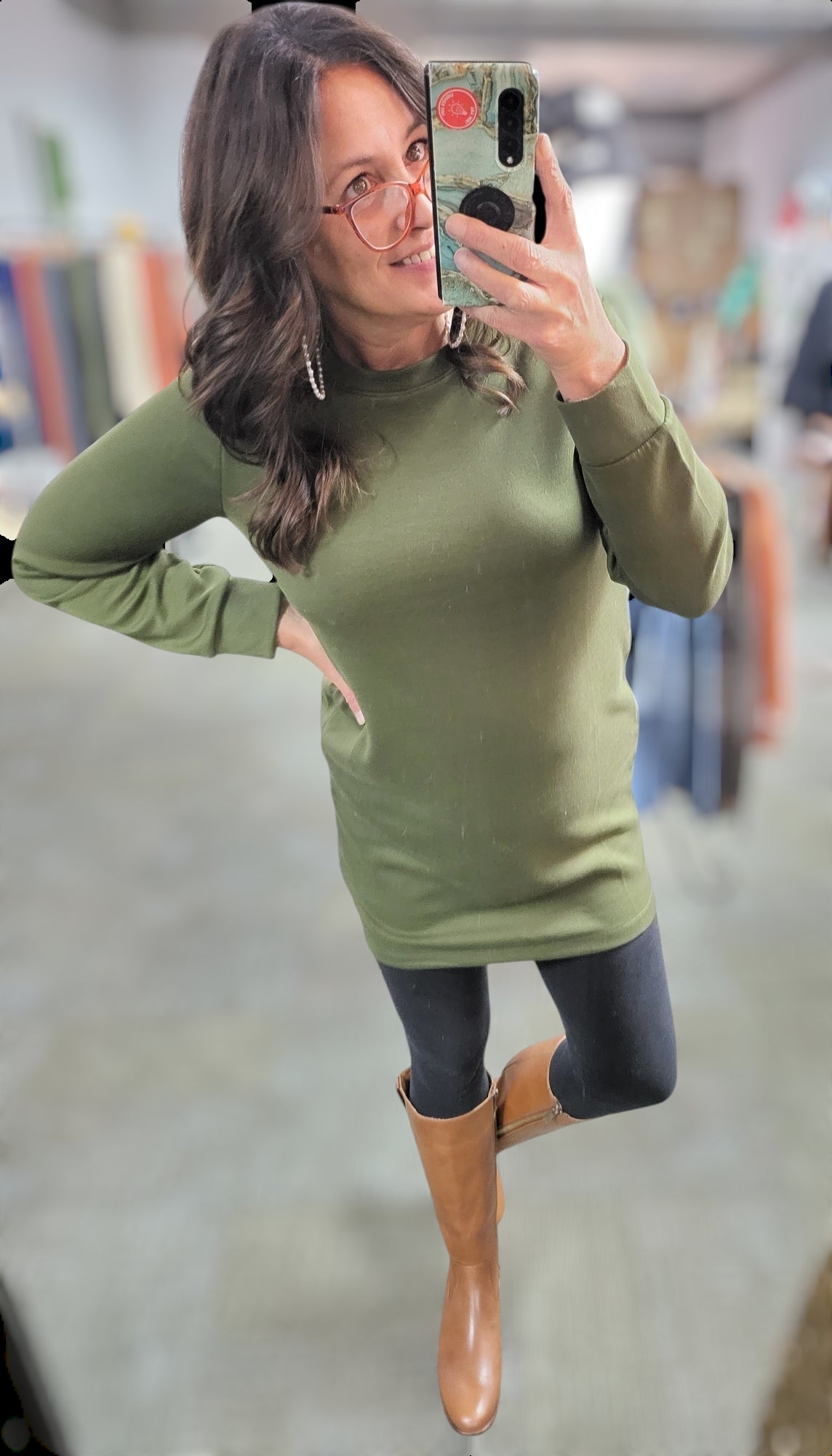 Dear Scarlett Scuba Material Tunic