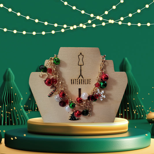 Christmas Charm Bracelet - Gold