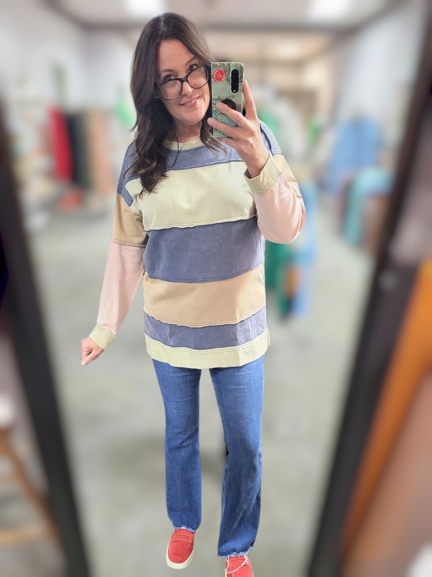 Striped to Perfection Pullover Top