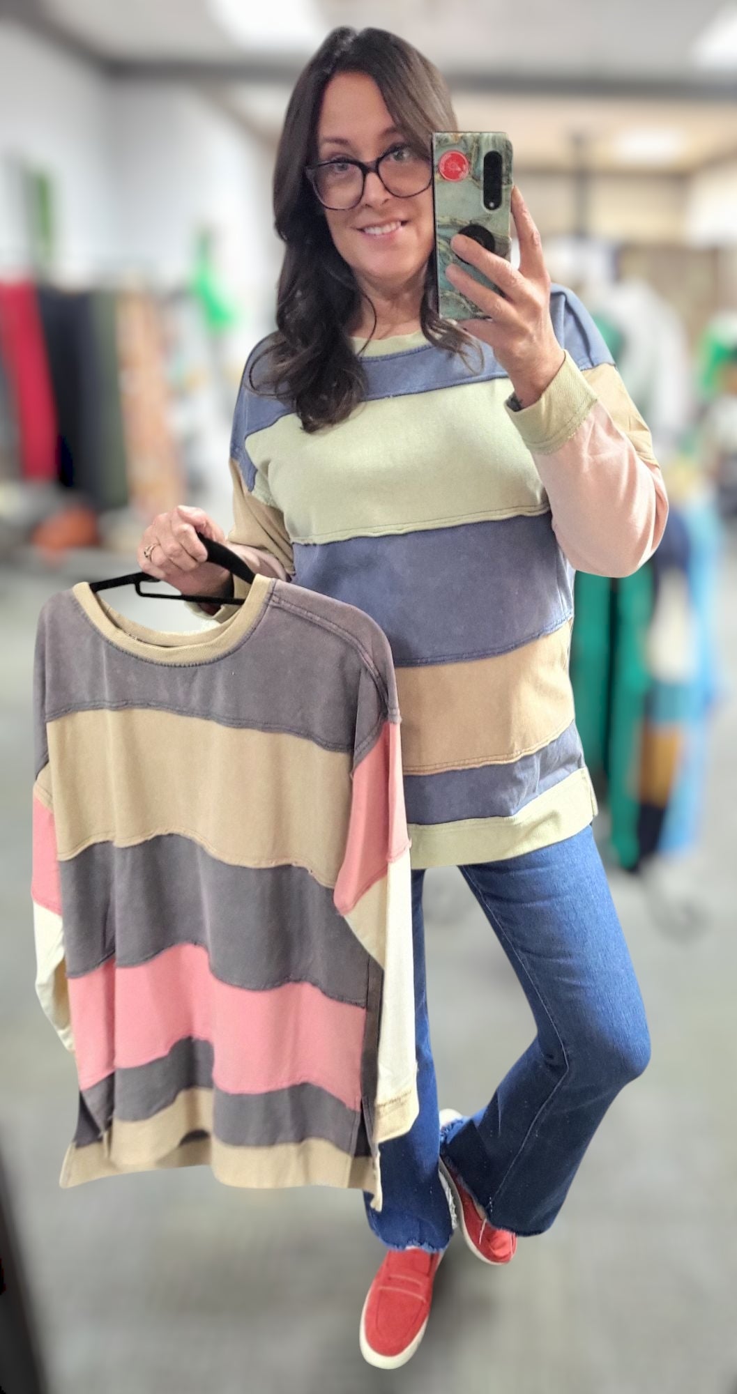 Striped to Perfection Pullover Top