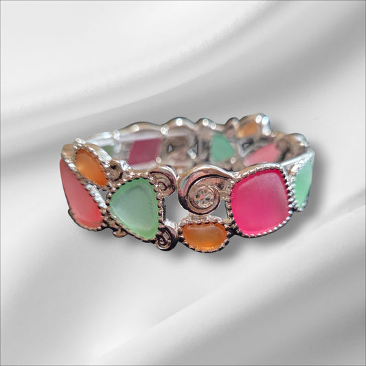 Chic Wrist Beach Glass Bracelet Pink