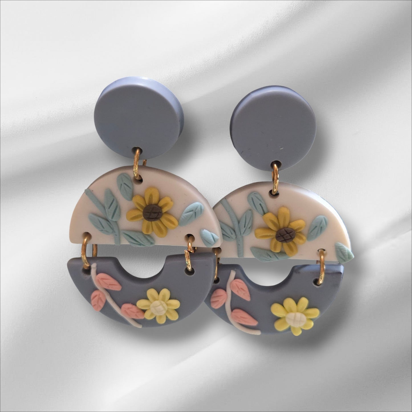 Bloom in Style ~ Polymer Clay Earrings