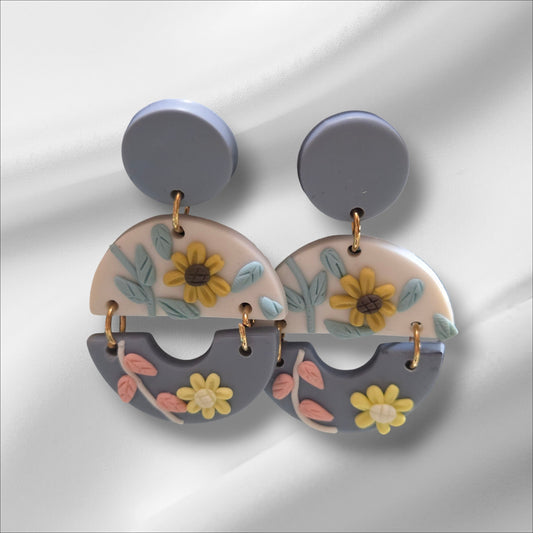 Bloom in Style ~ Polymer Clay Earrings