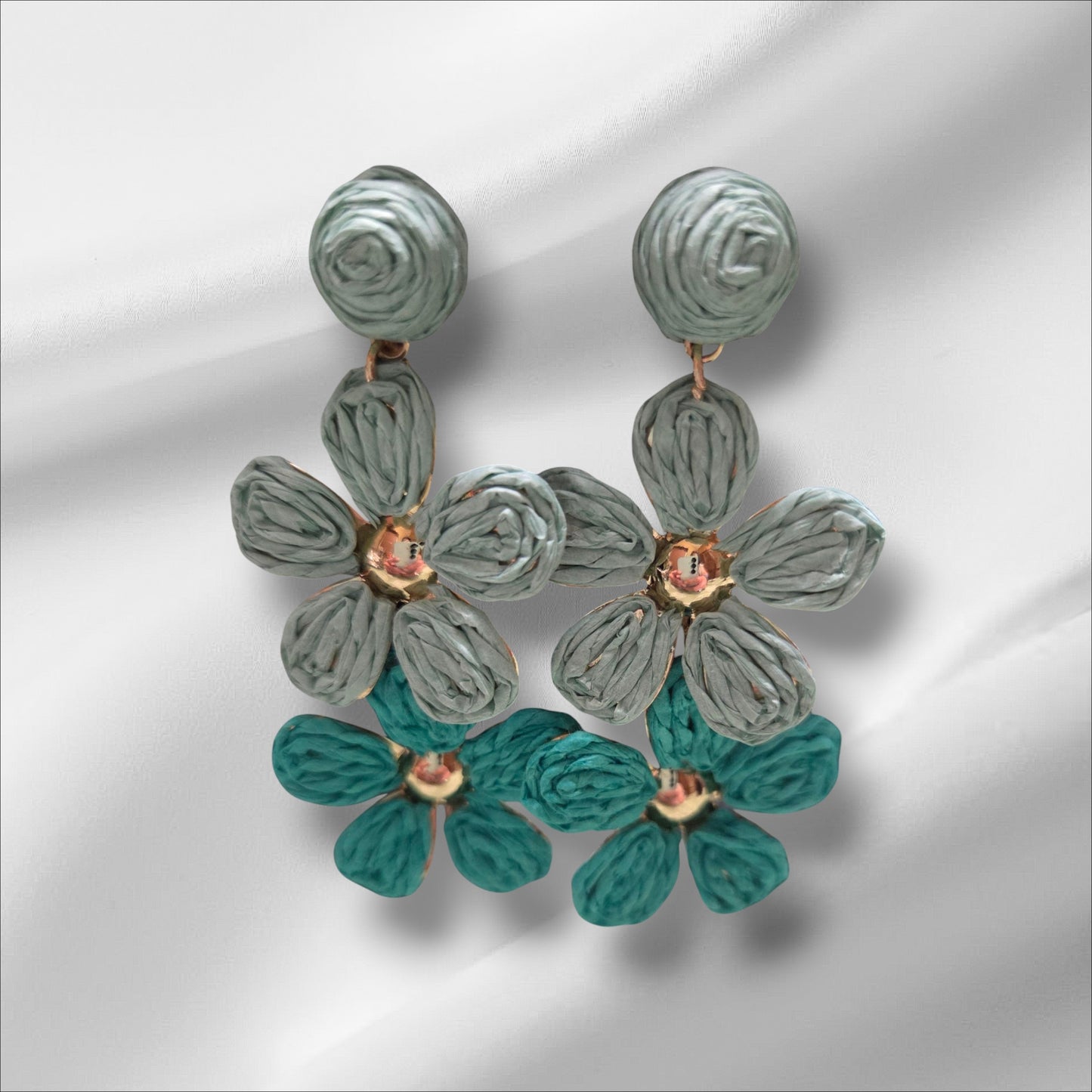 Garden Party Earrings Teal