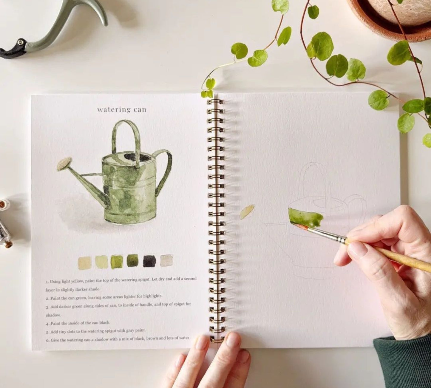 Garden Watercolor Workbook