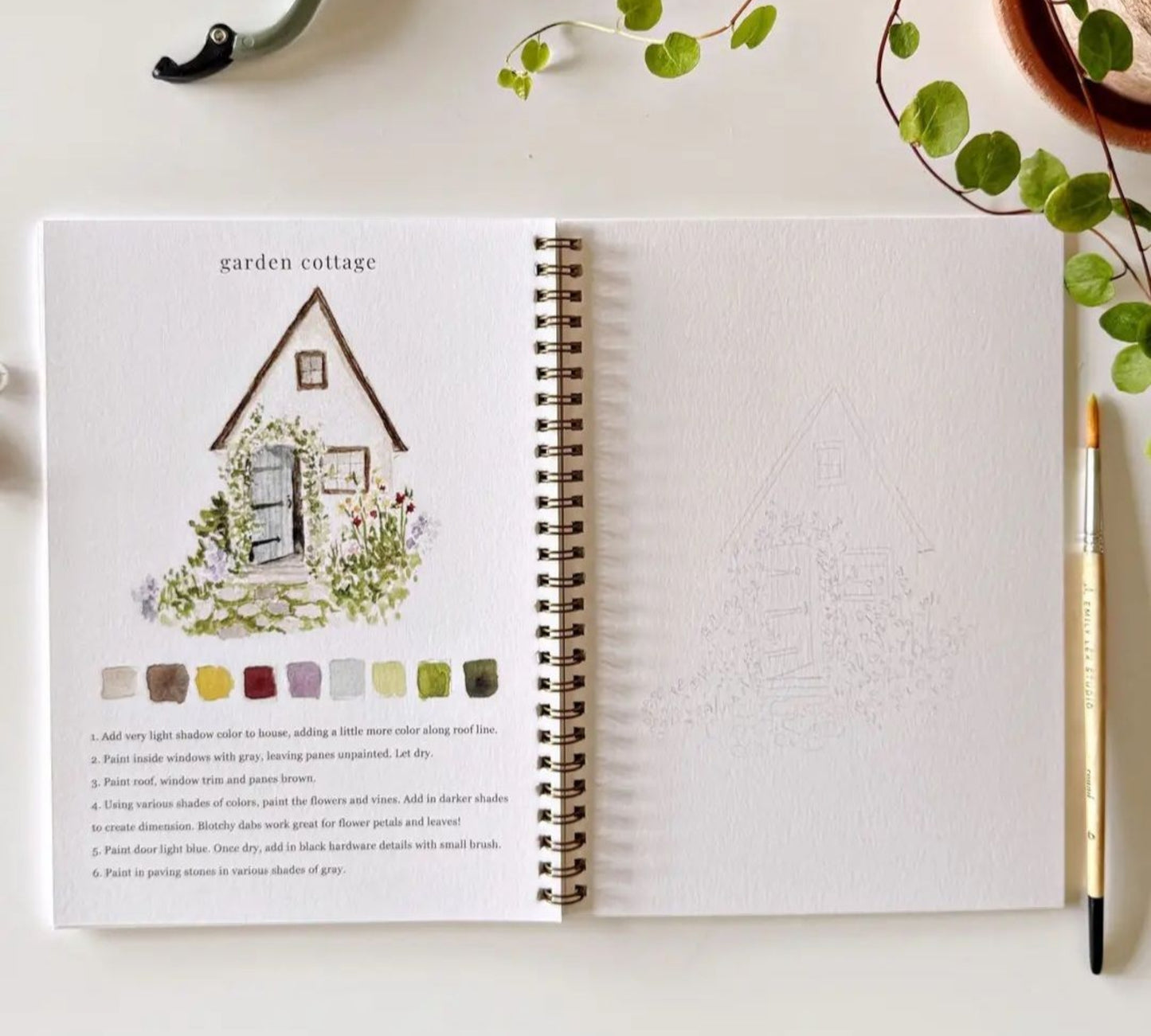 Garden Watercolor Workbook