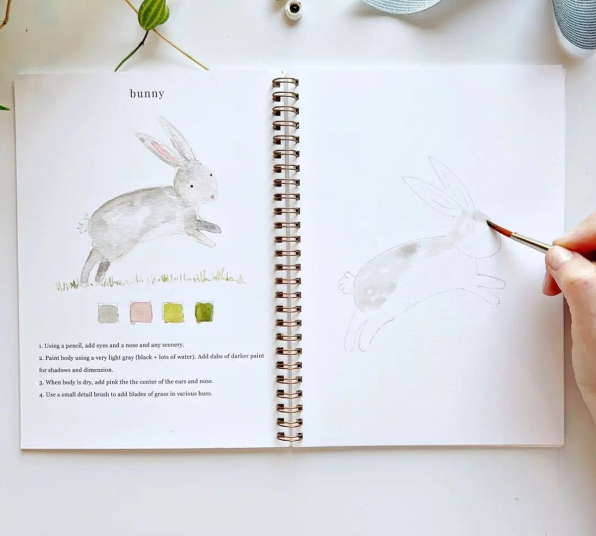 Animals Watercolor Workbook