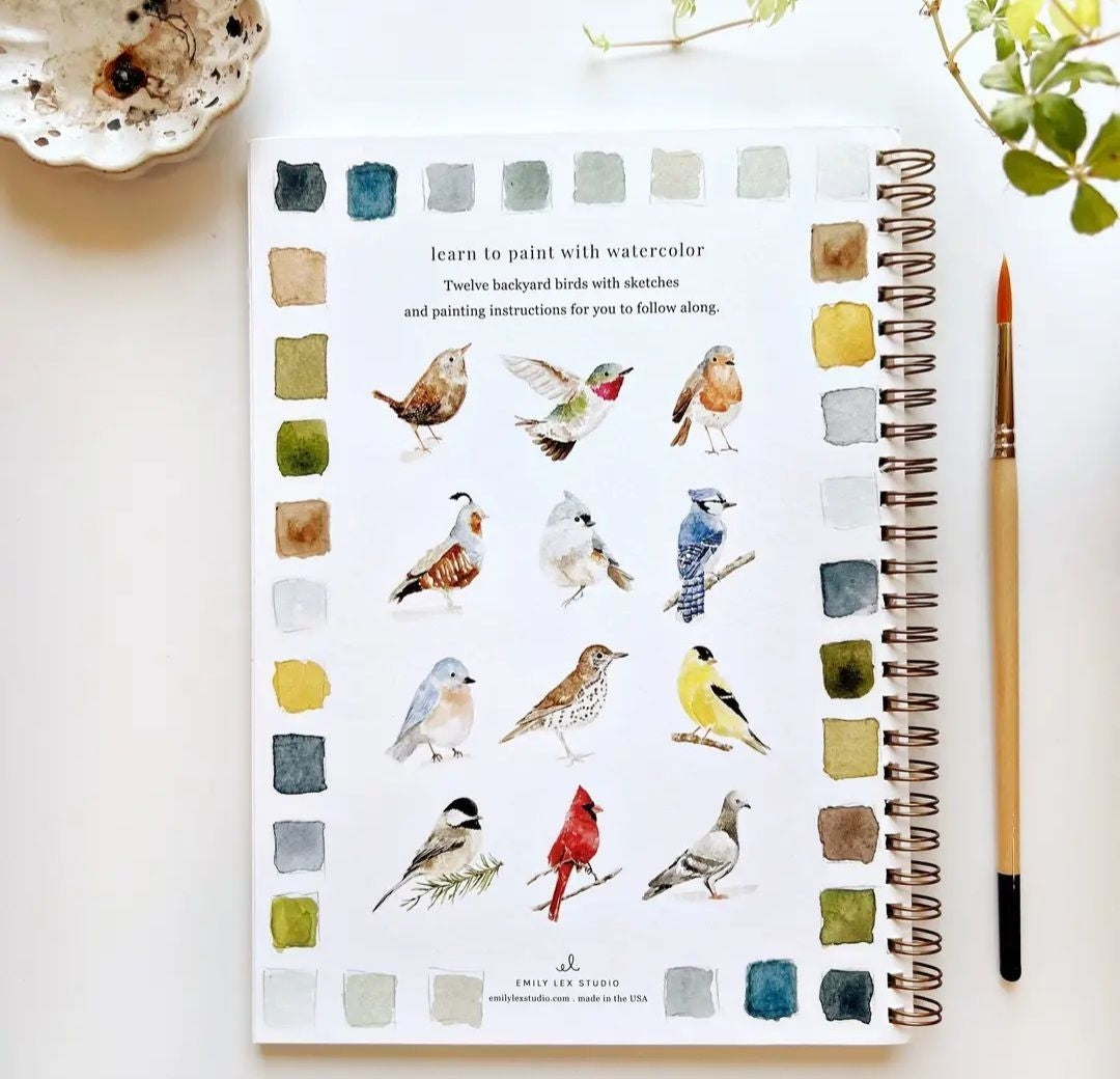 Birds Watercolor Workbook
