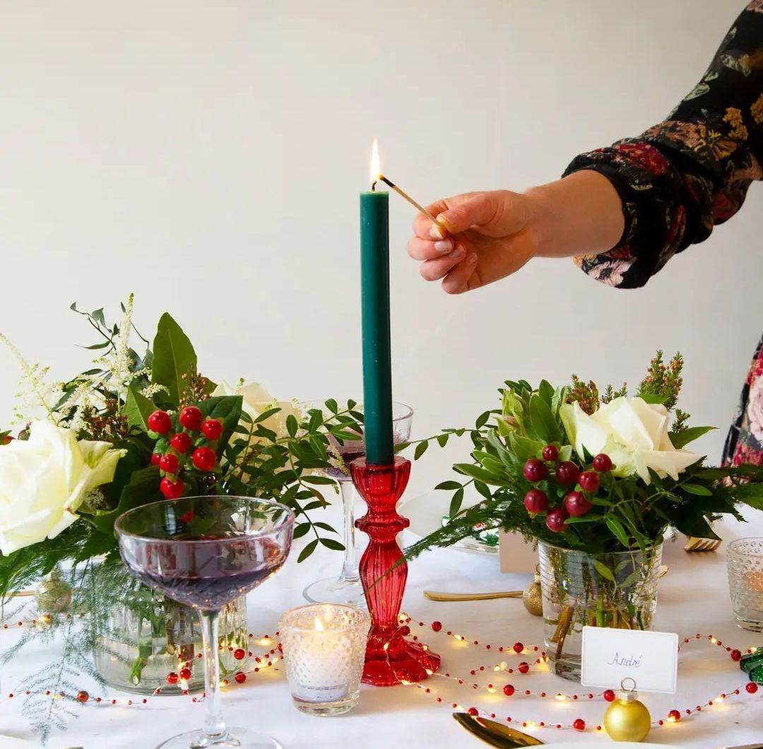 Glass Candle Holders