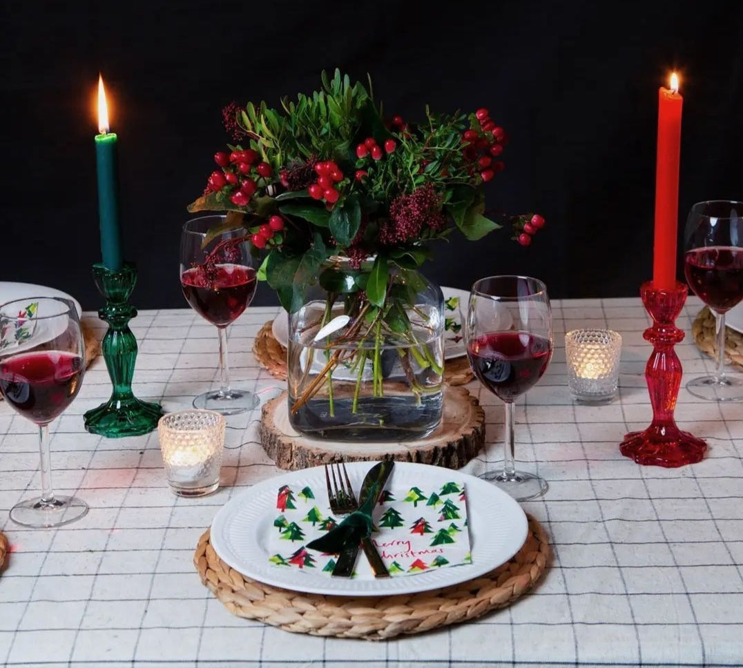 Glass Candle Holders