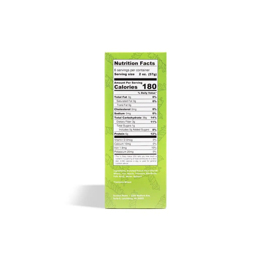 Spinach Fusilli Pasta