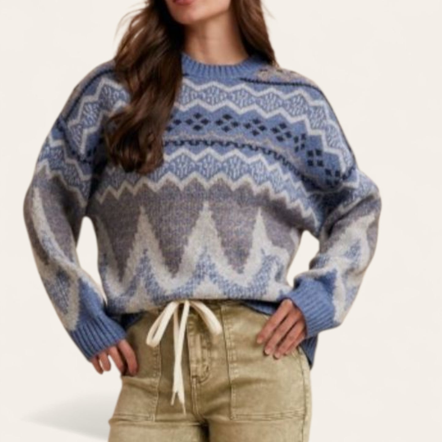 Fair Isle Knit Sweater