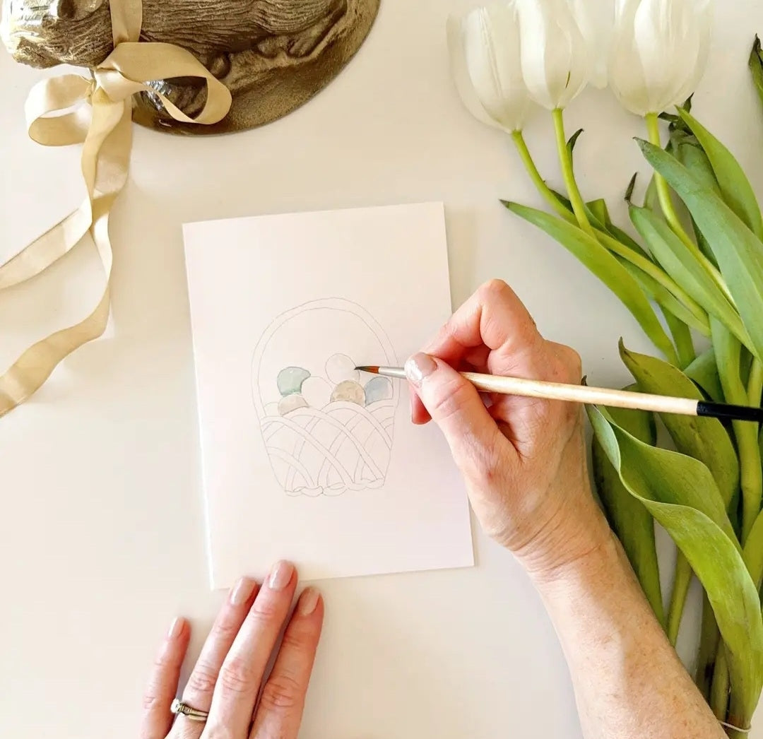 Easter Paintable Notecards emily lex studio