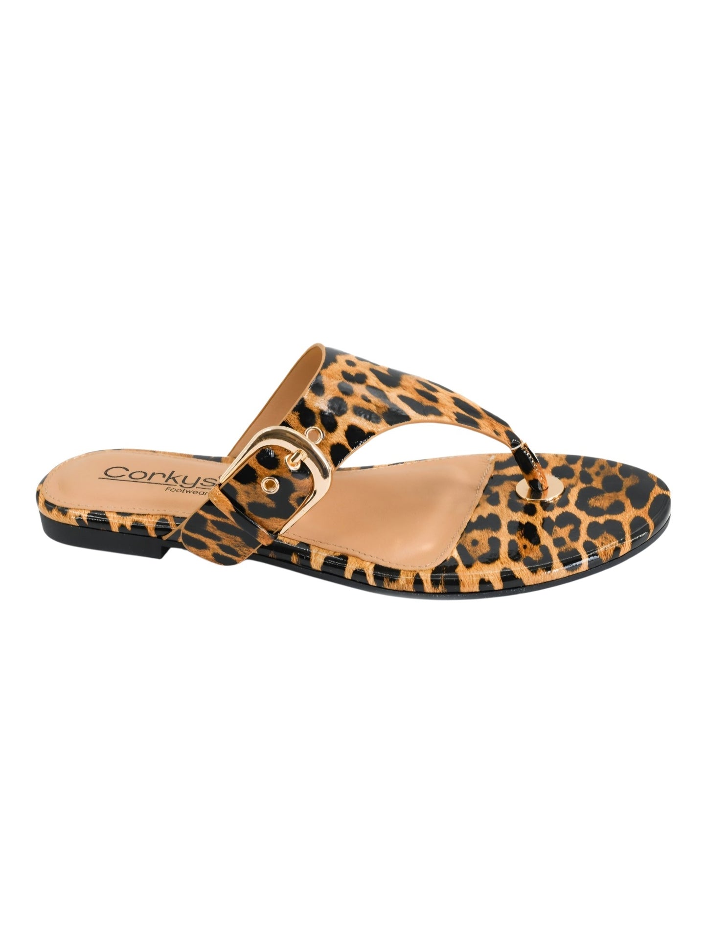 Corkys What's The Gossip Sandal in Leopard