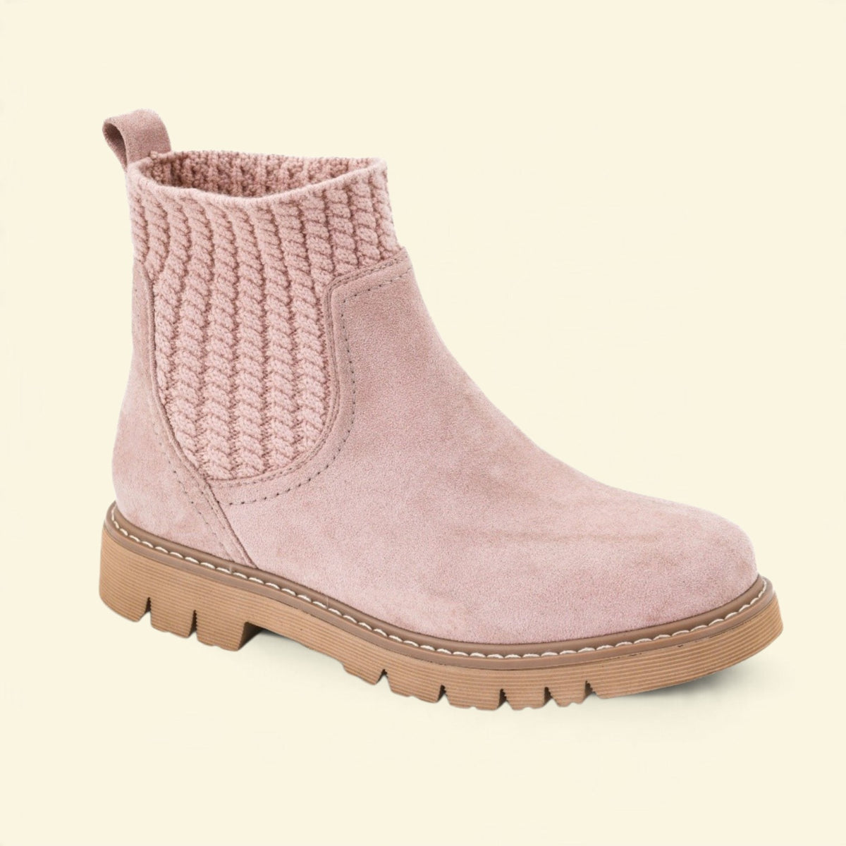 Corkys Keep Me Warm Blush Faux Suede Boot