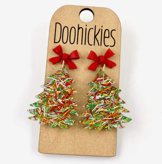 Sparkling Tree Earrings
