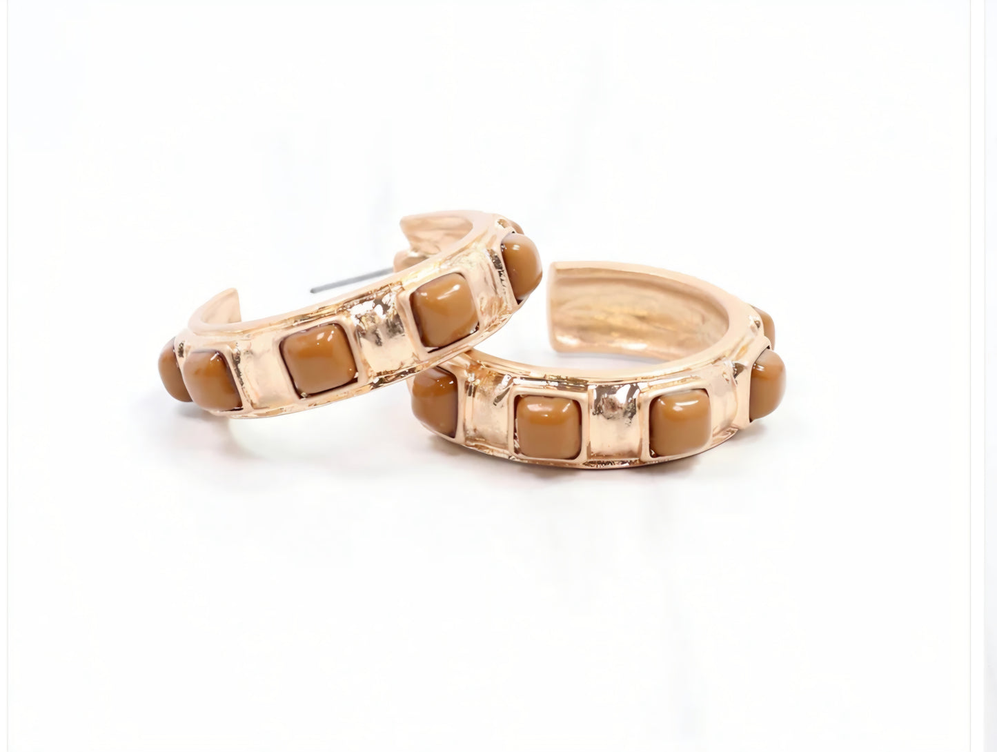 Allie Hammered Gold Earrings