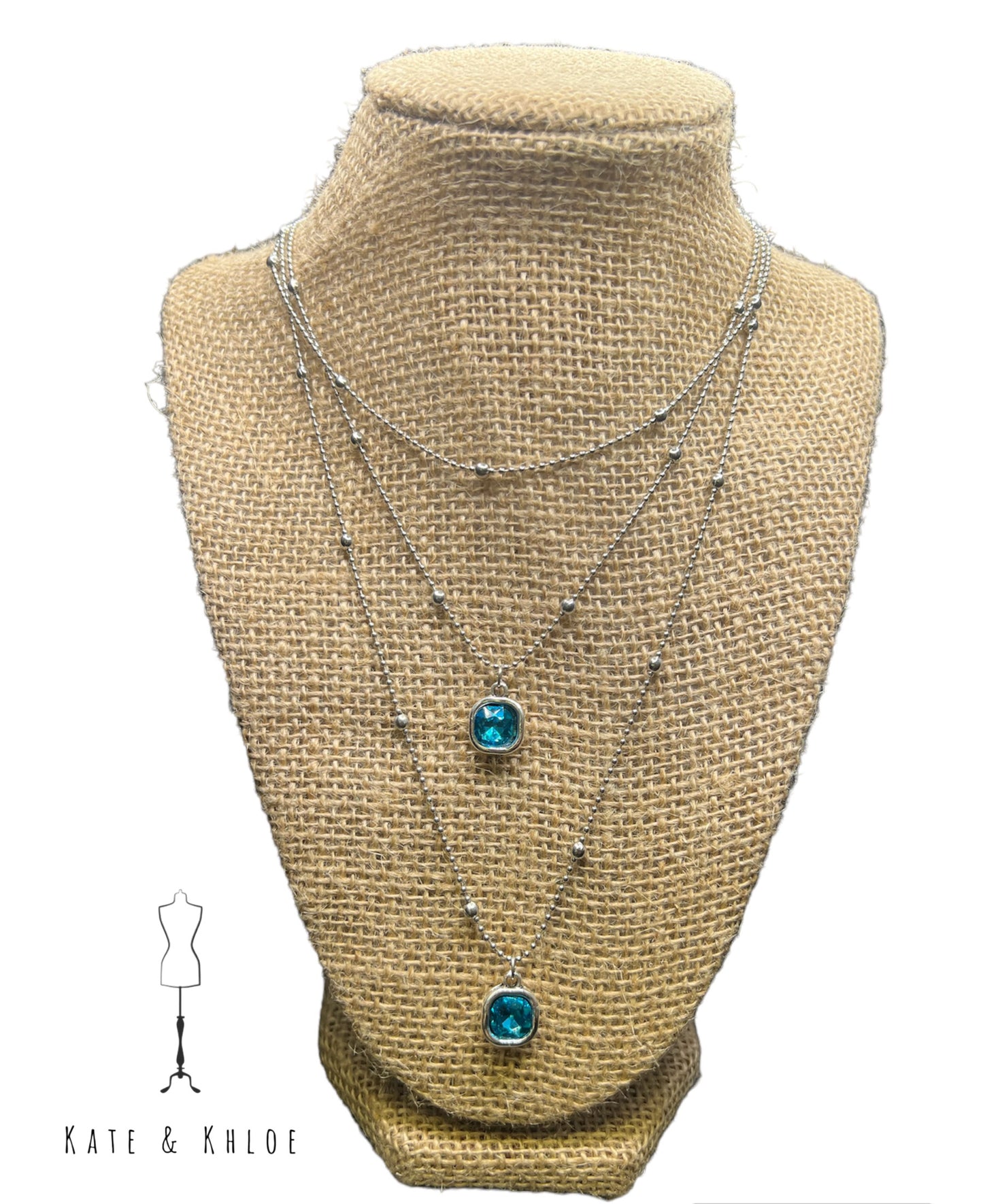 Three Tiered Topaz Necklace