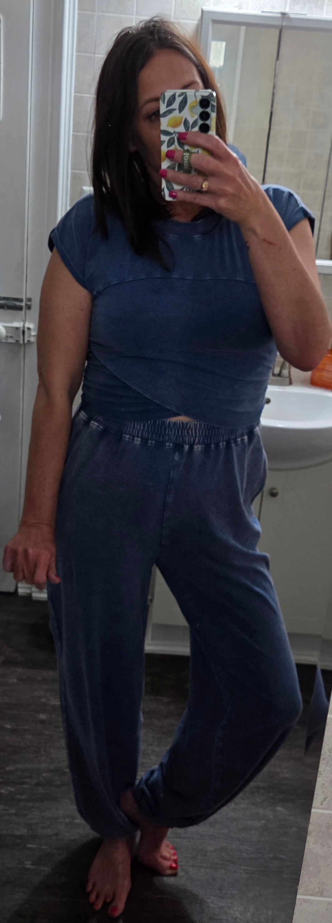 Jennie Two Piece Jogger Set in Deep Teal