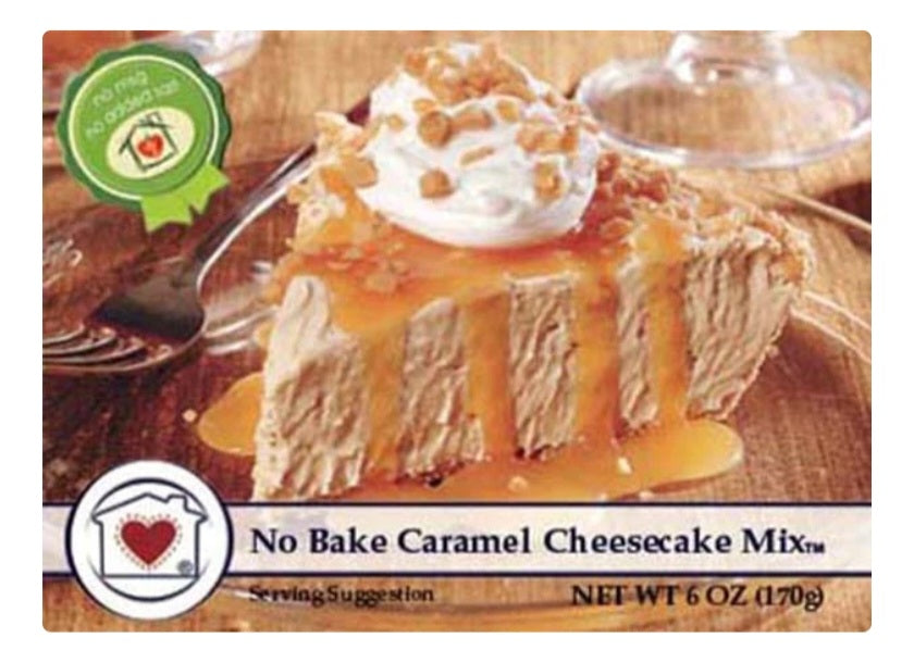 No Bake Caramel Cheesecake Mix