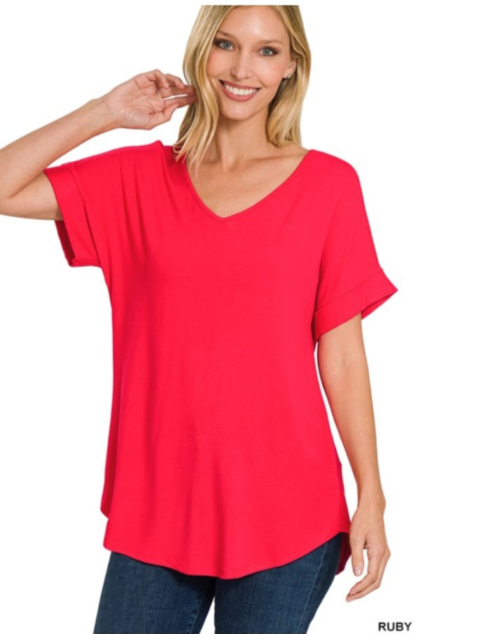 Ruby Red Everyday Top