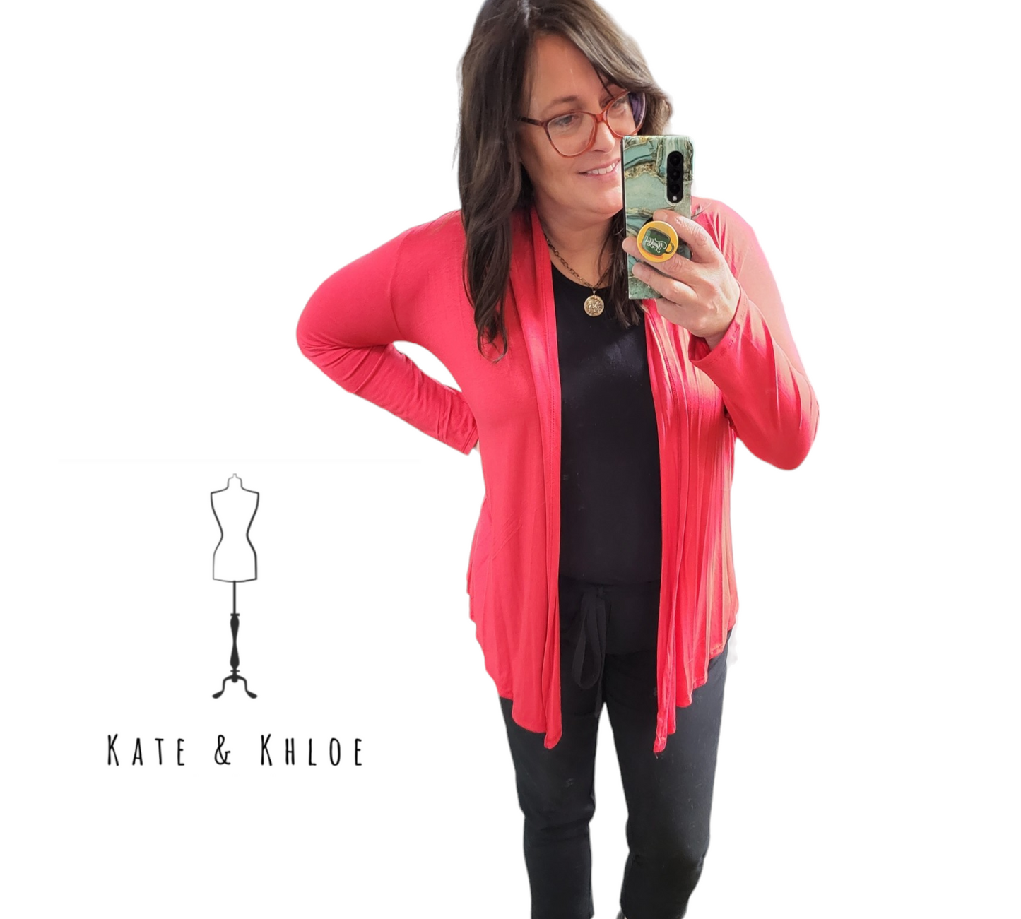 Elegant Ease Open Front Cardigan